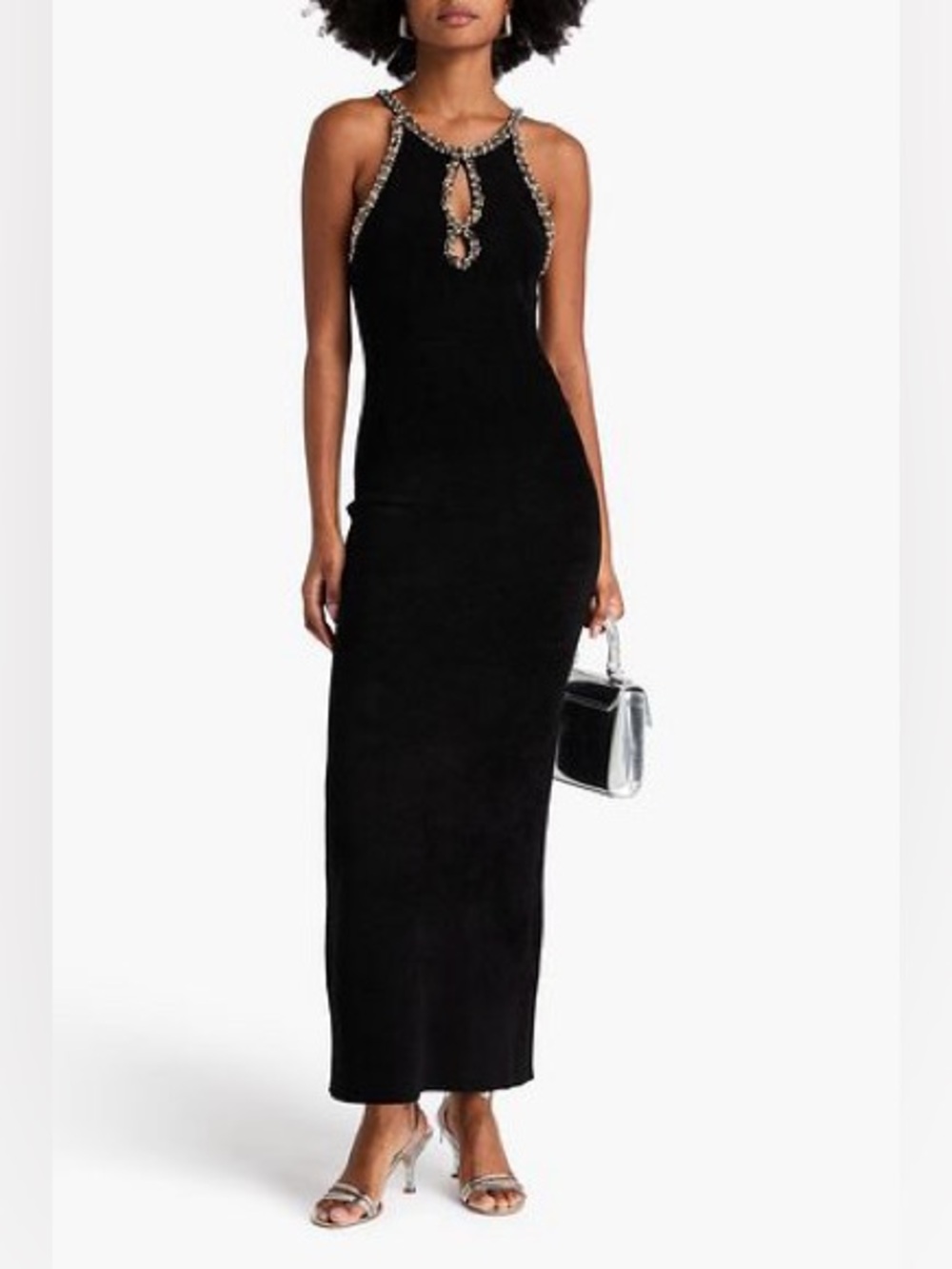 Sandro Jenna Velvet Maxi Dress